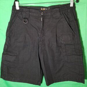 LA Police Gear Guardian Black Cargo Shorts Men 32 Law Enforcement Tactical